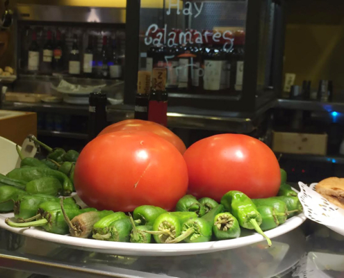 Tomates de huerta en restaurante Olagarrro Bilbao